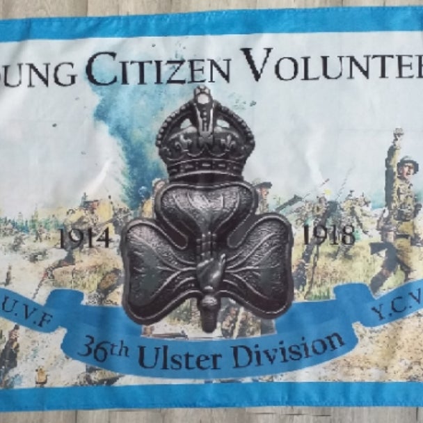 YCV Cap Badge Flag 36th Division