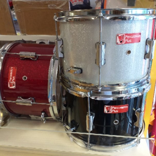 Percussion Plus 12" X 9" Black Snare Dum